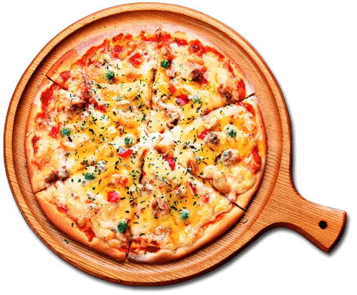 Pizza auf Holzbrett - Südlich Pizzeria Lauf animiert